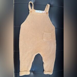 Zara Knit Baby Romper in Camel